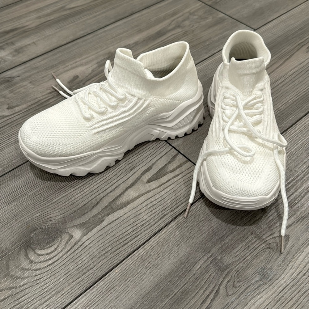 Chunky White Sneakers